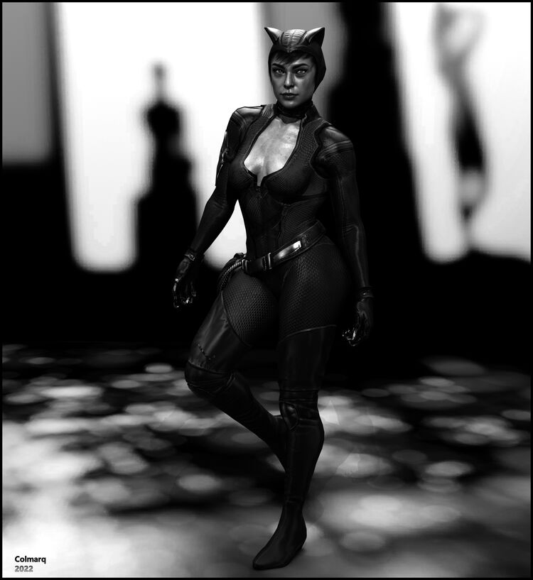 Catwoman INJ2...Monochrome Studio Shoot